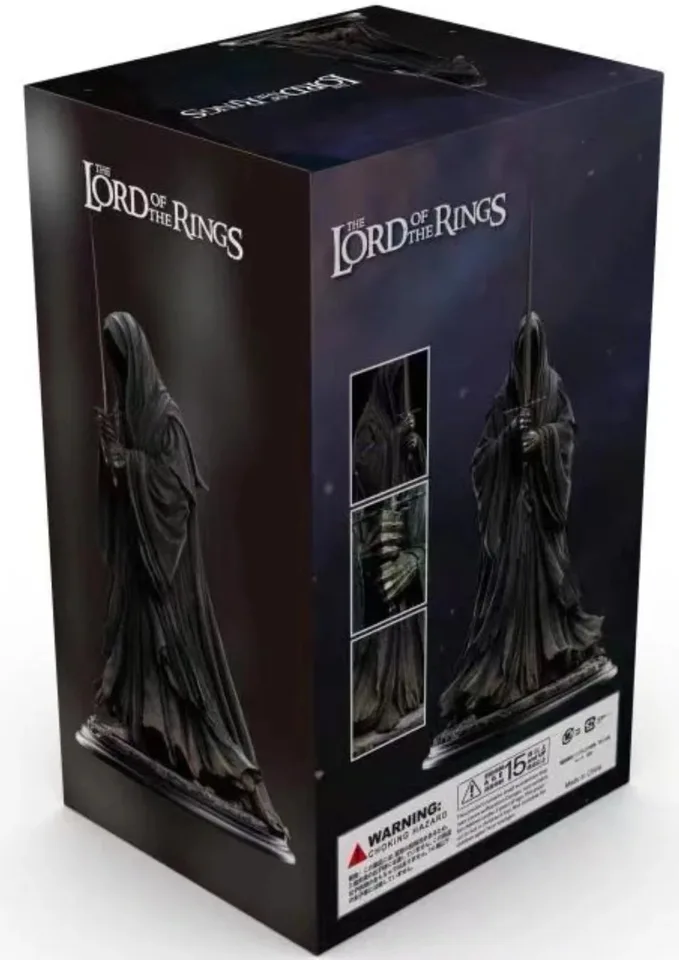 Figurine Nazgul Ringwraith Deluxe 18cm - PVC - Avec Pièces Sauron - NEUF