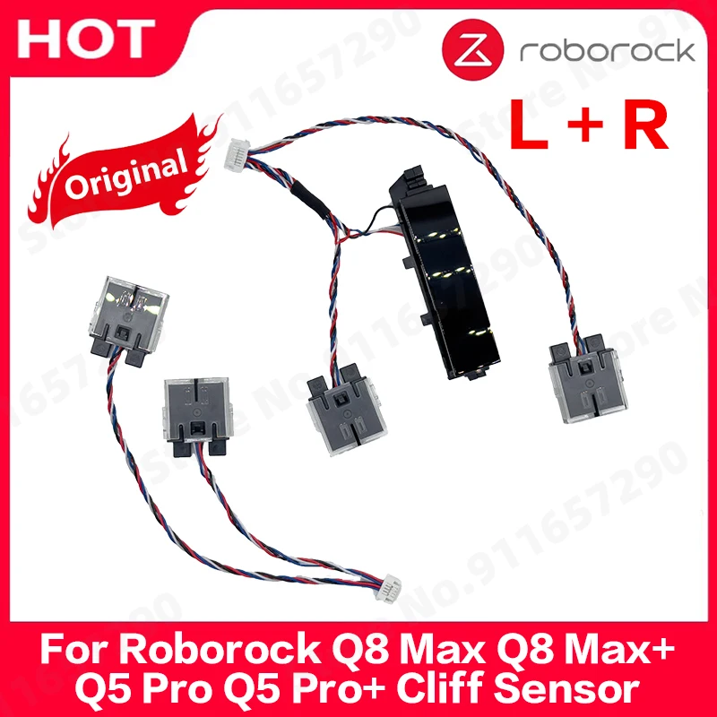 Roborock-peças de Montagem do Aspirador Original Penhasco Direito e Esquerdo q8 Max q5 Pro q5 Pro Mais Ultron Lite