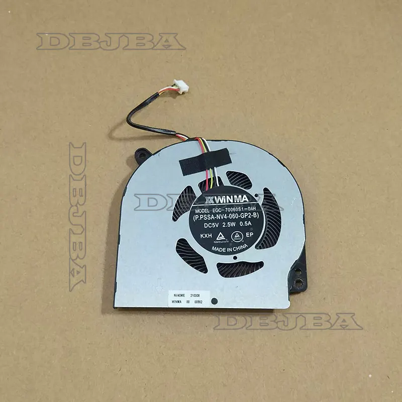 

Охлаждающий вентилятор для ноутбука Clevo NV40 NV40MB NV40ME EGC-70060S1-0AH 5V 2,5 W 0.5A