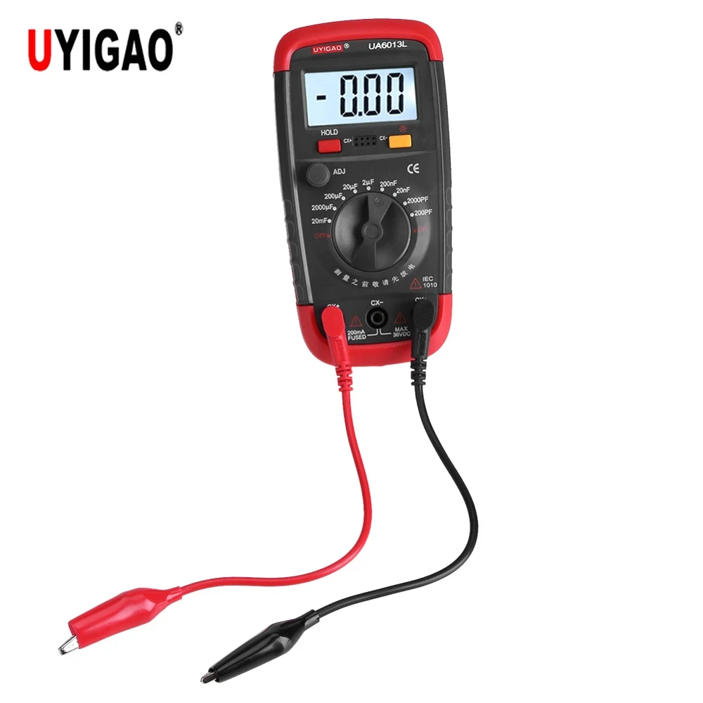 UYIGAO UA6013L Digital LCD Capacitor Capacity Meter Professional Capacimeter Capacitance Tester Capacitor Capacity Measurement