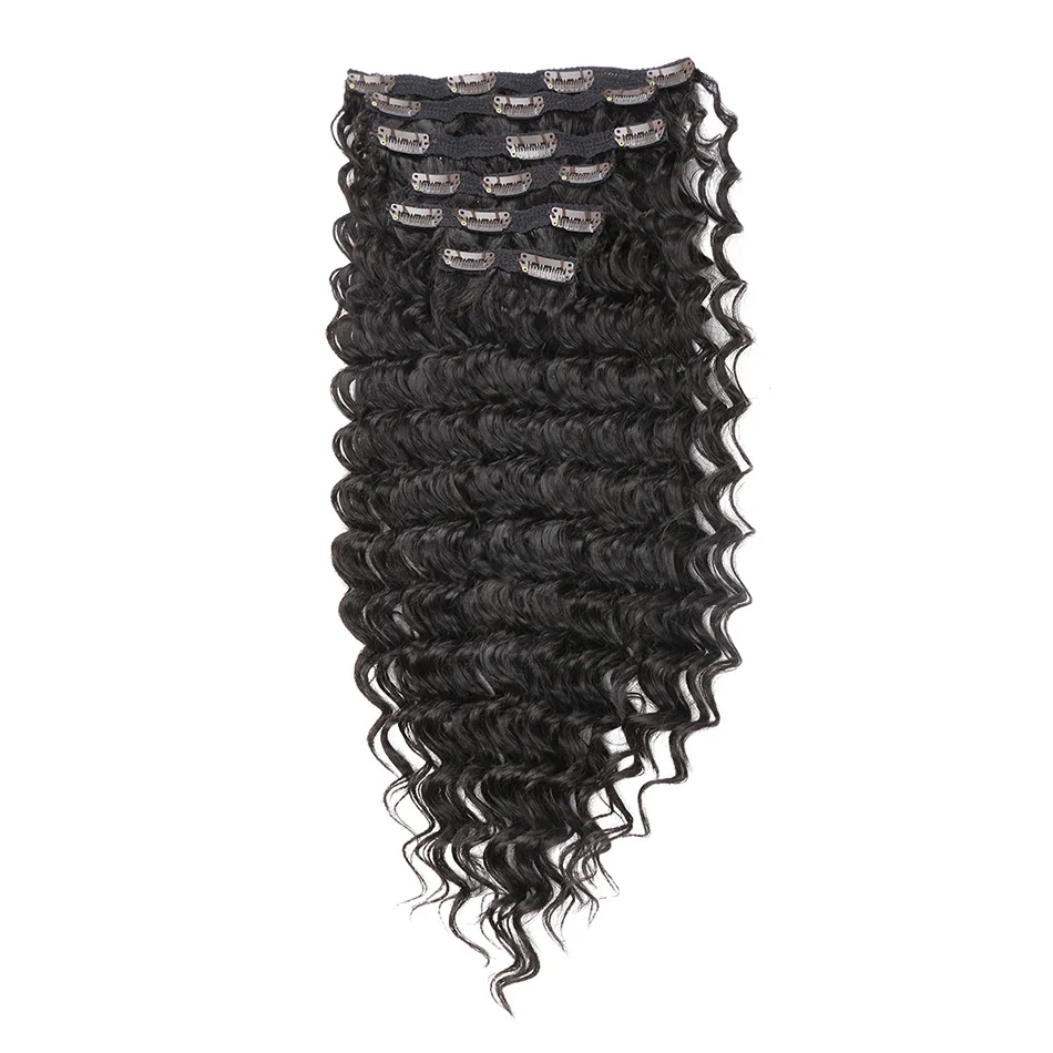 Kinky Curly Clip-in-Haarverlängerungen, synthetisch, 71,1 cm, superlang, Anjo Plus, natürlich, 613, braun, Maiswelle, voller Kopf, künstliche Haarteile – Detail 27