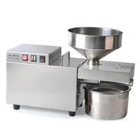 Medium-sized Commercial Oil Press Fully Automatic Cold and Hot Press Industrial Grade Electric Stainless Steel Oil Press S9 1