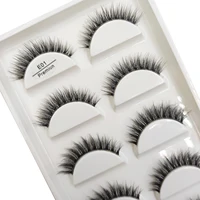 Transparent 3D Mink Eyelashes, Natural Clear False Eye Lashes, Soft Invisible Eyelash, Wispy Makeup Faux Cils, H13 X08, 5 Pairs 1