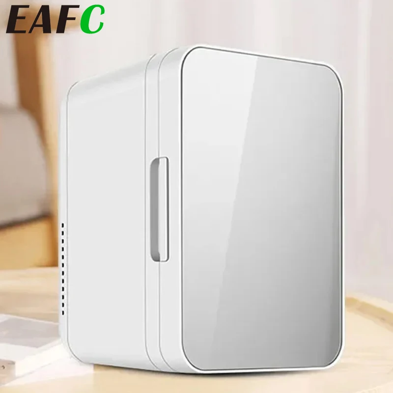 EAFC Mini Car Fridge Refrigerator Beauty AC12V DC220V Cold and Hot Dual UseConstant Temperature Skincare Refrigerator for Home