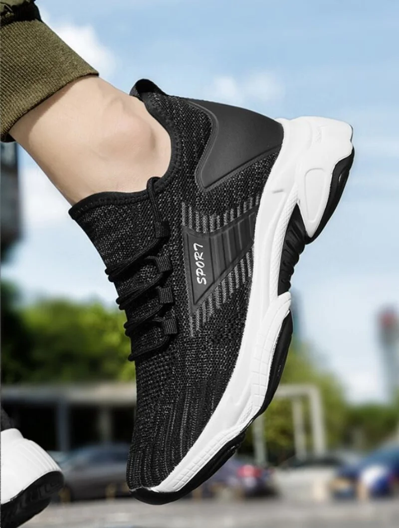 Herren Mesh Sneaker Mit Höhenvergrößerung Für Mehr Körpergröße_voghion.com
