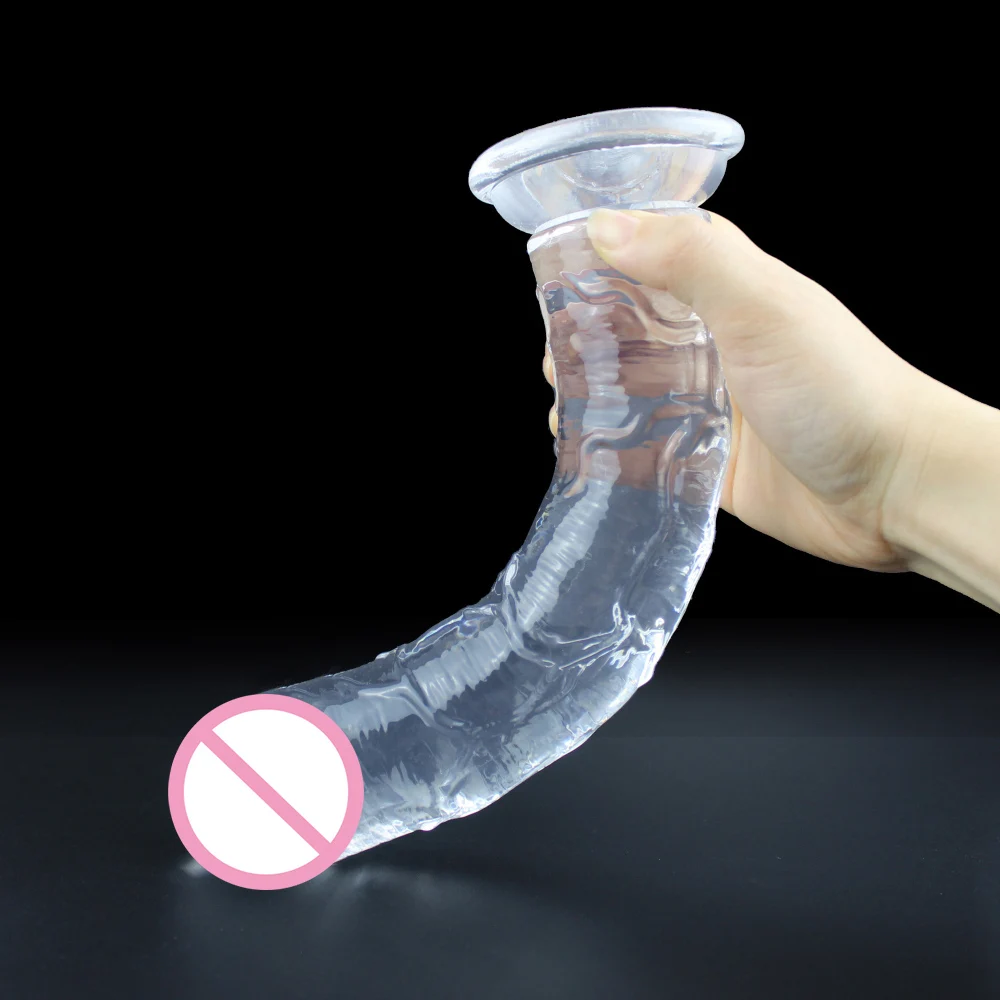 Sex Toys XS/S/M/L/XL/XXL Translucent Soft Jelly Big Dildo Realistic Fake Dick Penis Butt Plug for Woman Men Vagina Anal Massage