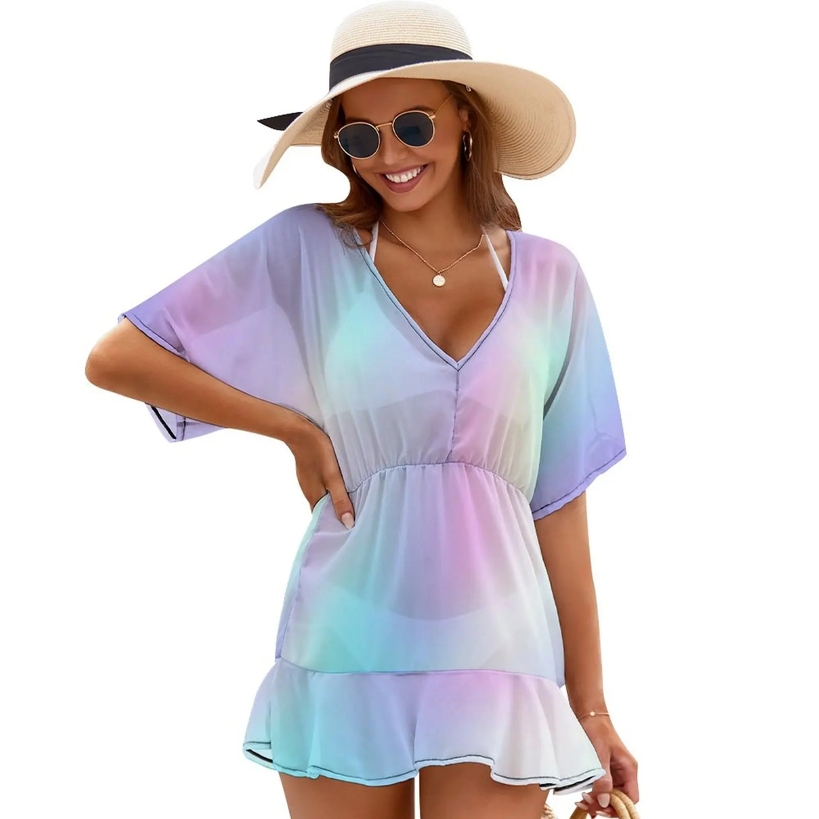

Holographic Cover Ups dresses for womens 2024 african dresses for woman