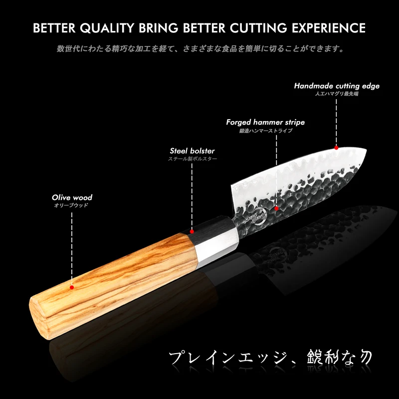 High-Carbon Steel Knives, Handcrafted in Japan