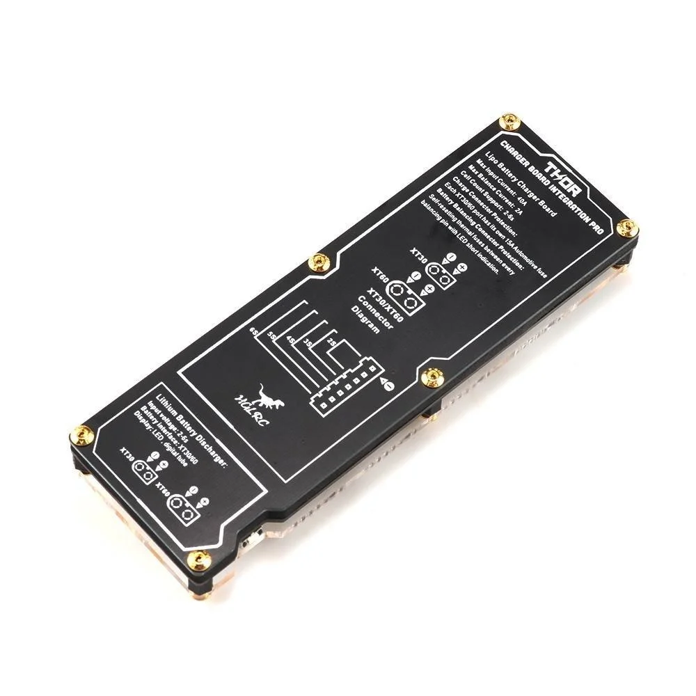 HGLRC Thor PRO LIPO Battery Balance Charger Board 40A XT60 XT30 2-6S Discharger for IMAX B6 ISDT Q6 Nano HOTA D6 Pro P6