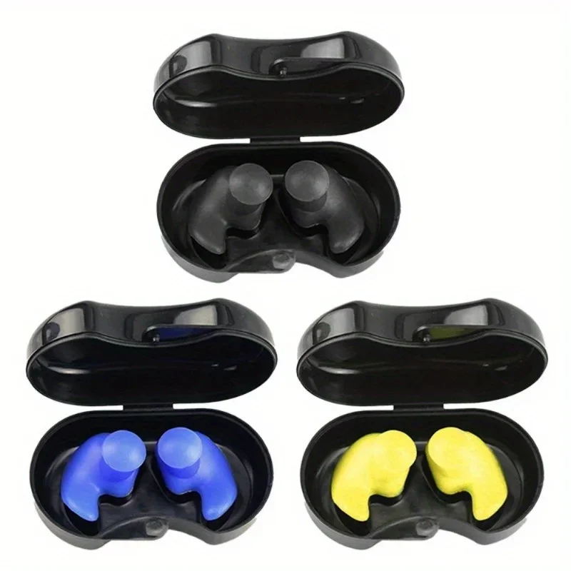 2PCS Swimming Earplugs Waterproof Reusable Silicone Ear Plugs Diving Sport Plugs For Water Surf Showering Bathing Accessories 5