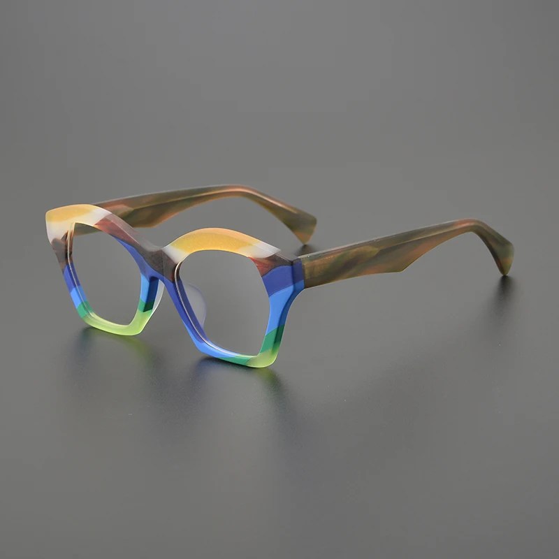 Nobler Women's Full Rim Square Cat Eye Eyeglasses 8