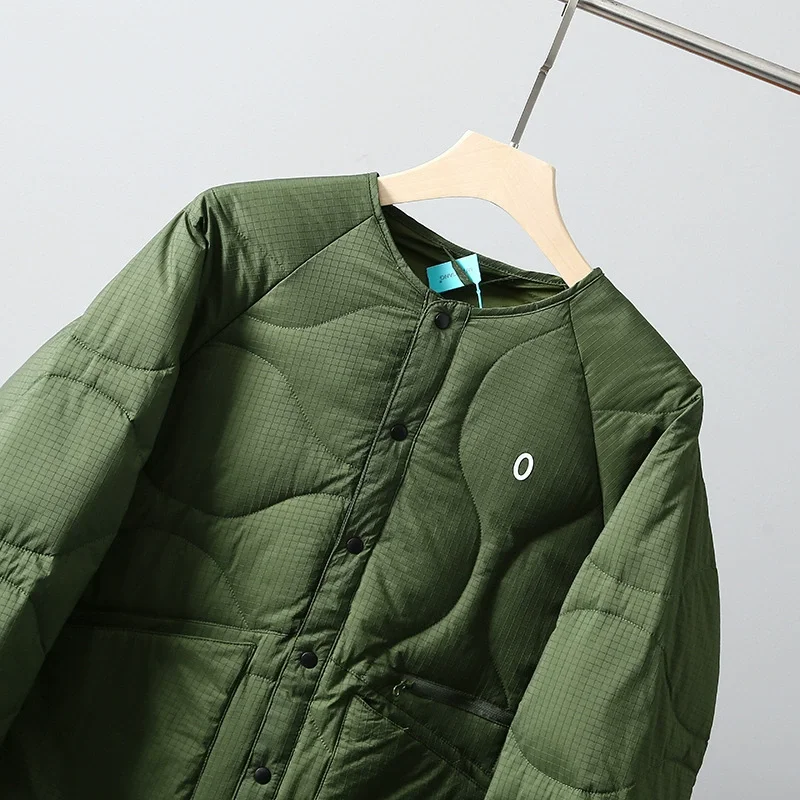 Weiße Entendaunen-Winterjacke für Paare, winddicht, wasserdicht, Sport, leicht, warm, Kragenlos, Outdoor, Trekking und Skifahren – Detail 16