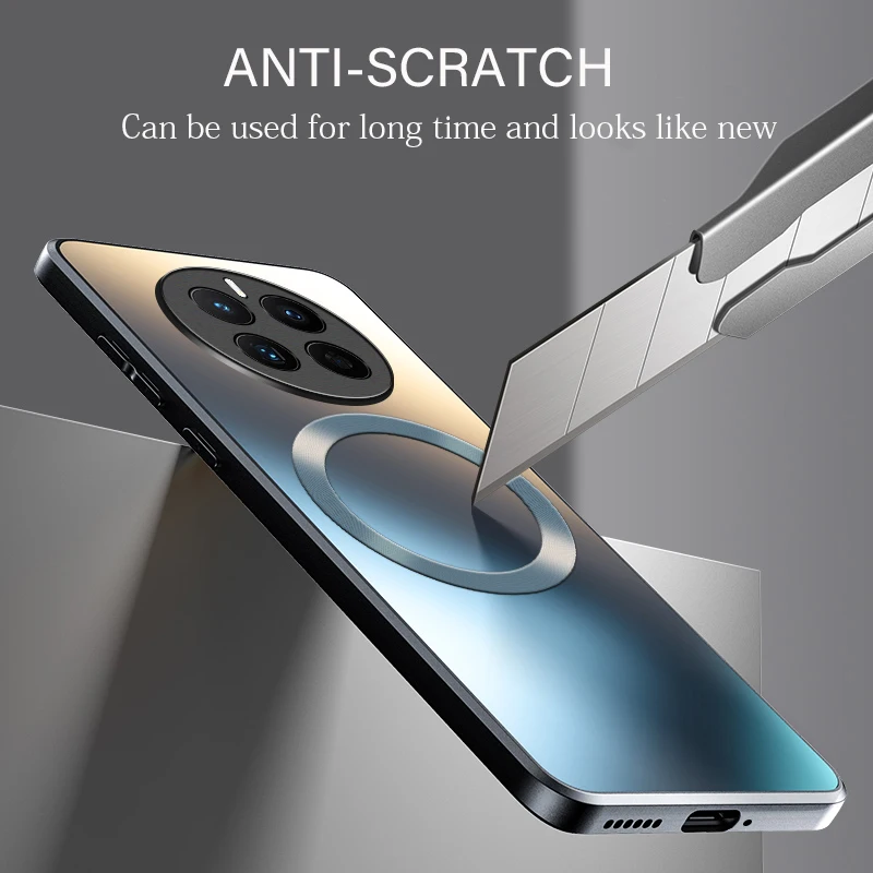 Sleek Frosted Matte Silicone Case with Magnetic Wireless Charging