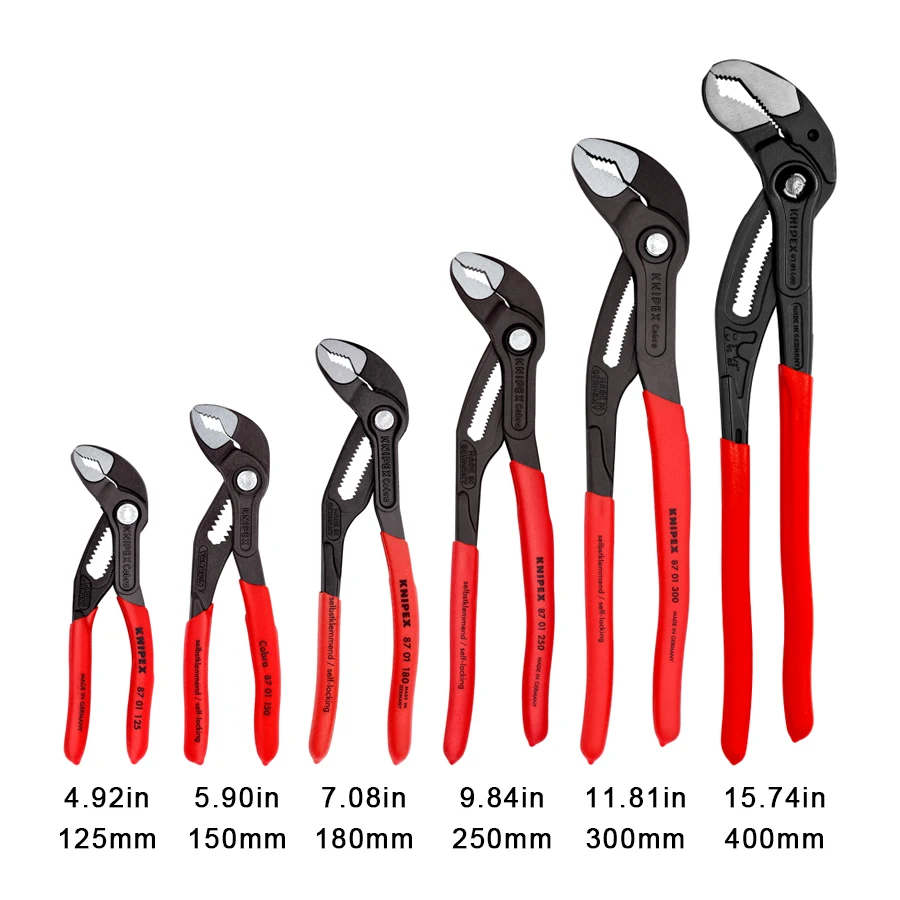 KNIPEX Tools Cobra Water Pump Pliers with Fast Push-Button Adjustment  Multifunctional Plumping Tool No.8701 Series - AliExpress