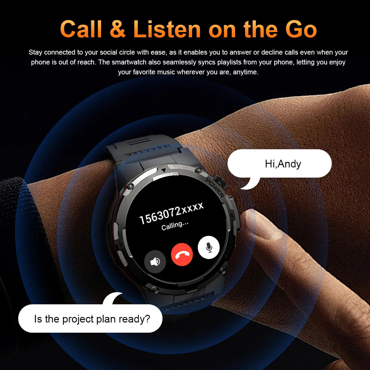For Xiaomi NFC Watch 500mA GPS Sports HD BT Call Smart Watch Men Outdoor Sports Fitness Tracker Smart Watch Men Waterproof Clock 3