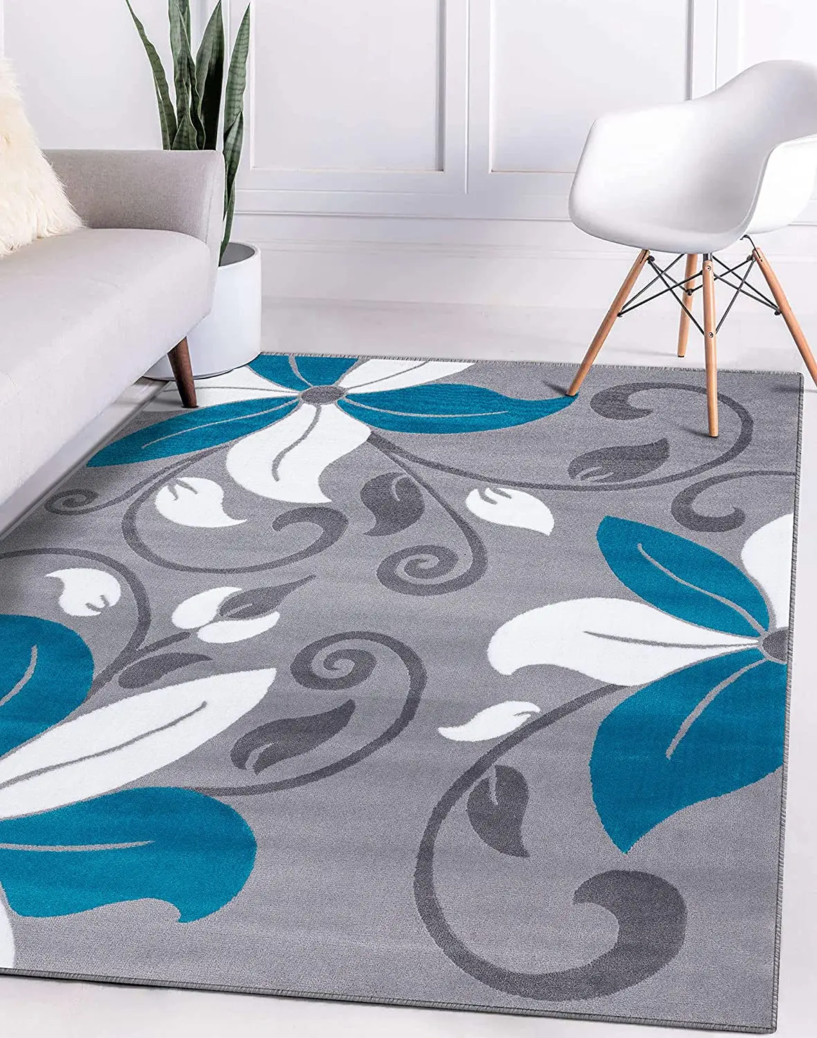 Modern Red Floral Carpet for Living Room Luxury Home Decorations Coffee Table Large Area Rugs Kitchen Bedrooms Floor Mat 5