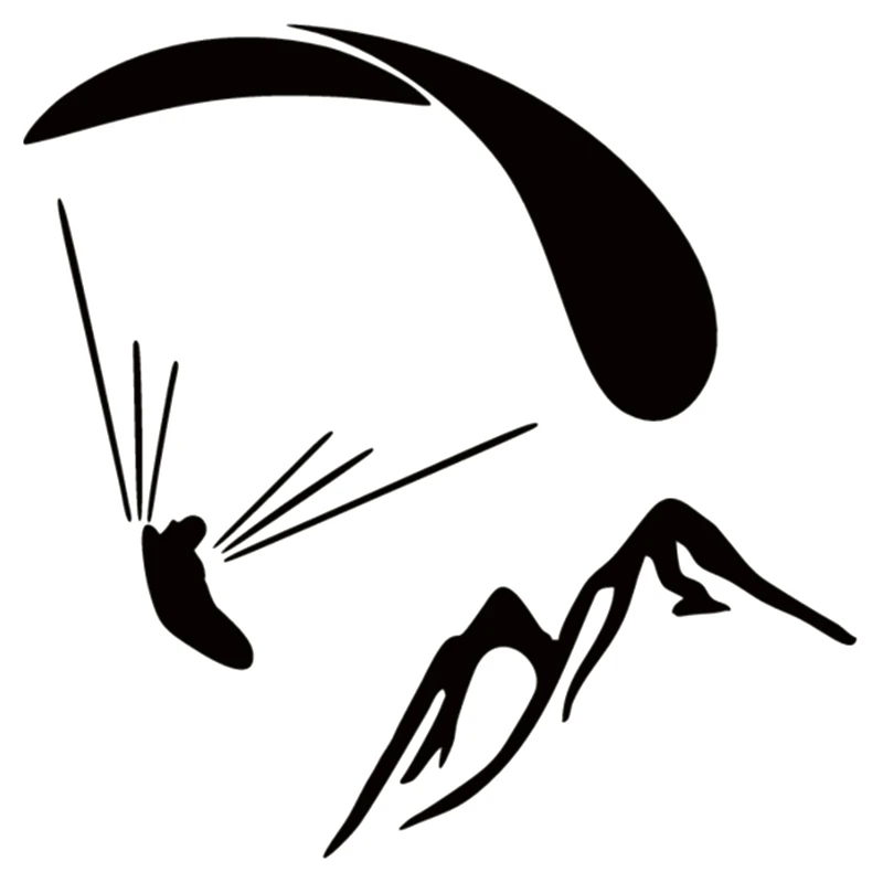 15*15cm Наклейка на авто Paraglider funny car sticker vinyl decal car auto stickers for car bumper window Pegatinas Para Coche