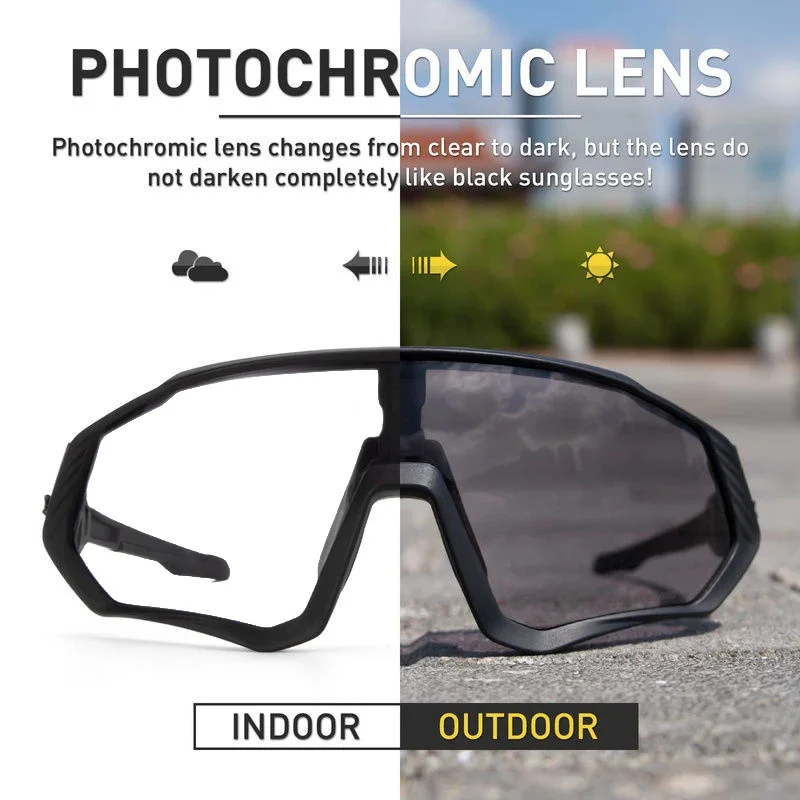 Photochromic Cycling Sunglasses Outdoor Sports Running Drving Glasses Road MTB Bicycle Goggles UV400 Safety Bike Eyewear Best Sellers In Accessories