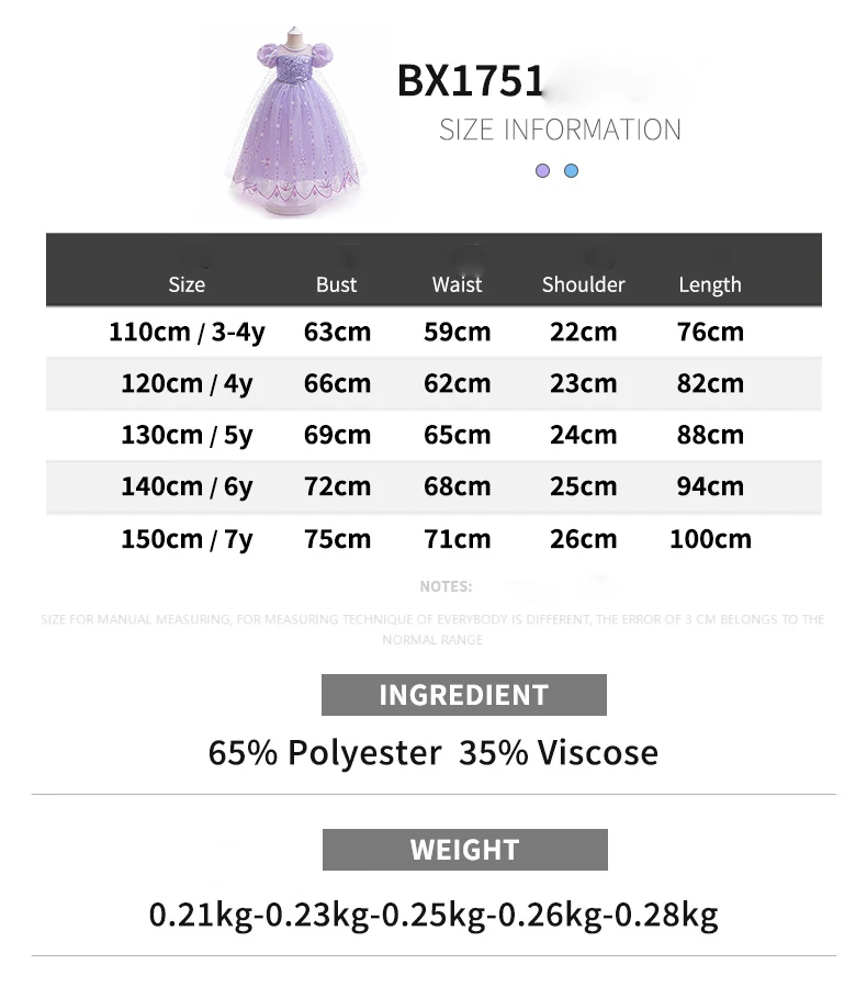 8 stücke neue junge Mädchen gefroren Elsa Party Kleid Mädchen 2024 Cosplay Prinzessin Kleid Kinder Schneeflocke Eis Mode Kleidung flauschige Kostüme – Detail 1