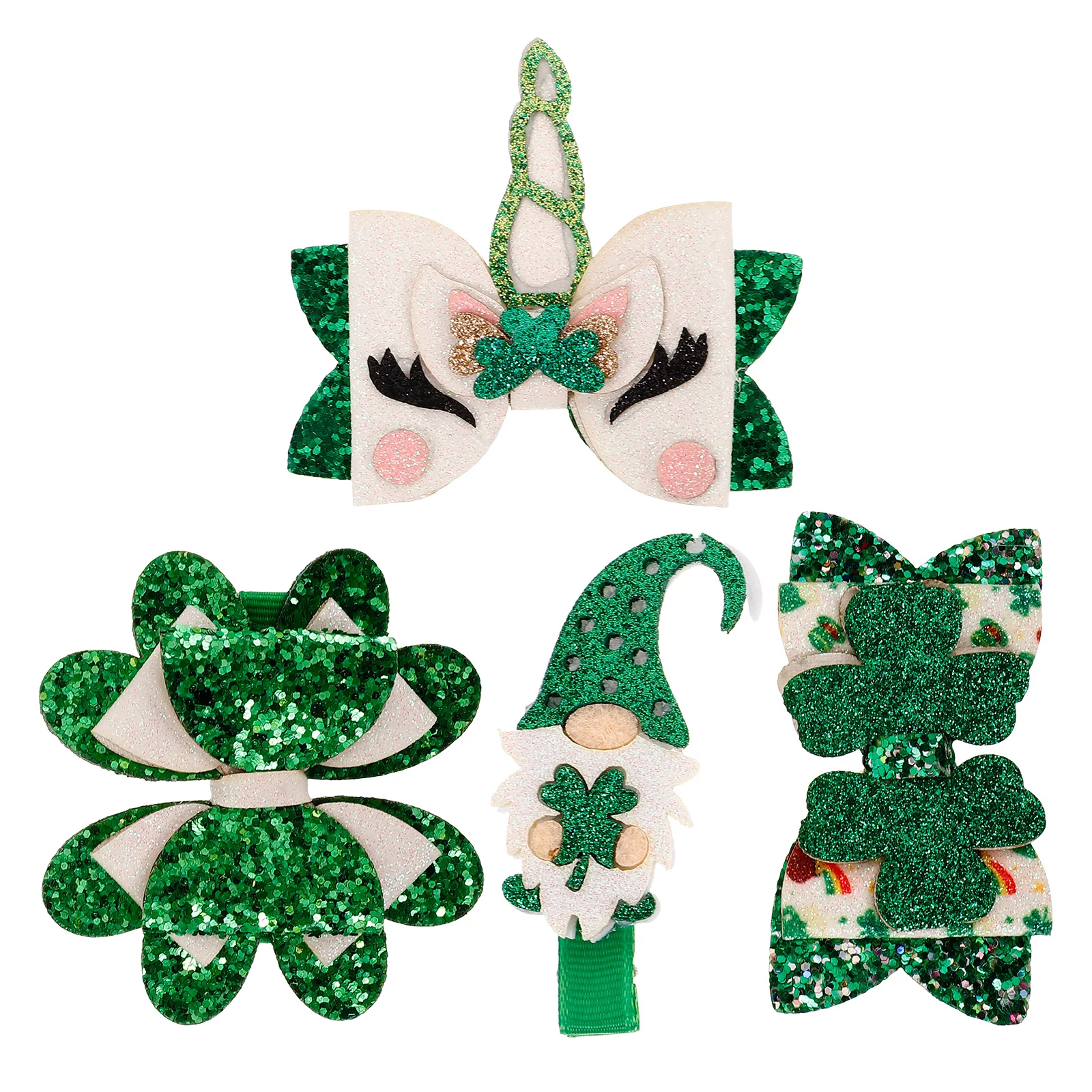 

4pcs Hair Clips St Patrick Hair Clips Little Girls Hair Clips Cute Hair Accessories Small Clips