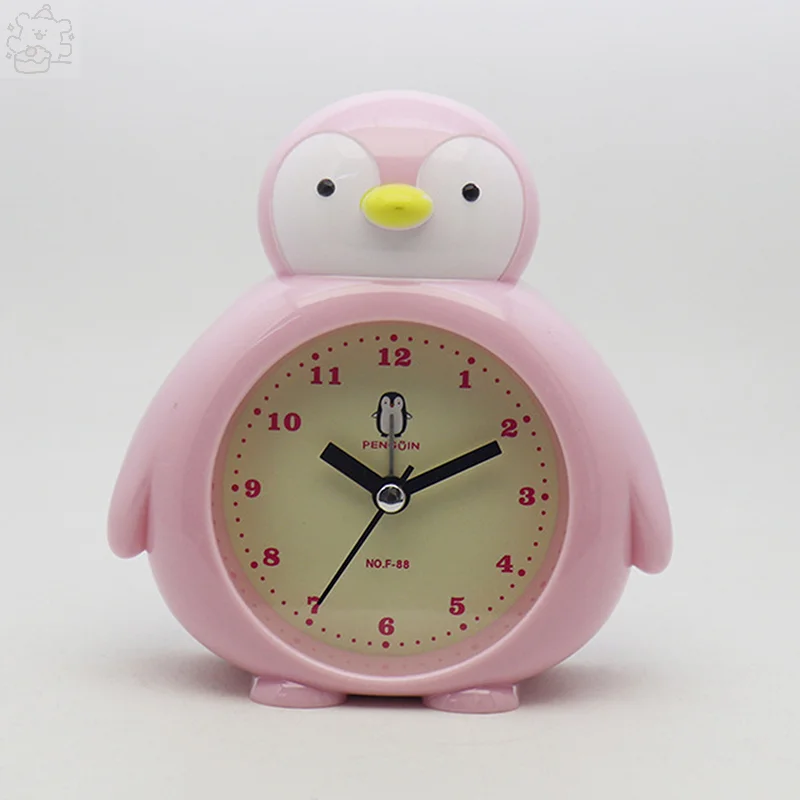 Little Penguin Student Cartoon Alarm Clock Children's Bedroom Lazy Little Alarm Clock 5