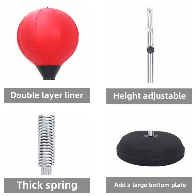 Standing Boxing Training Equipment Sandbag Gloves Stress Relief Fitness Equipment Sport Adult Punching Bag Reaction Target
