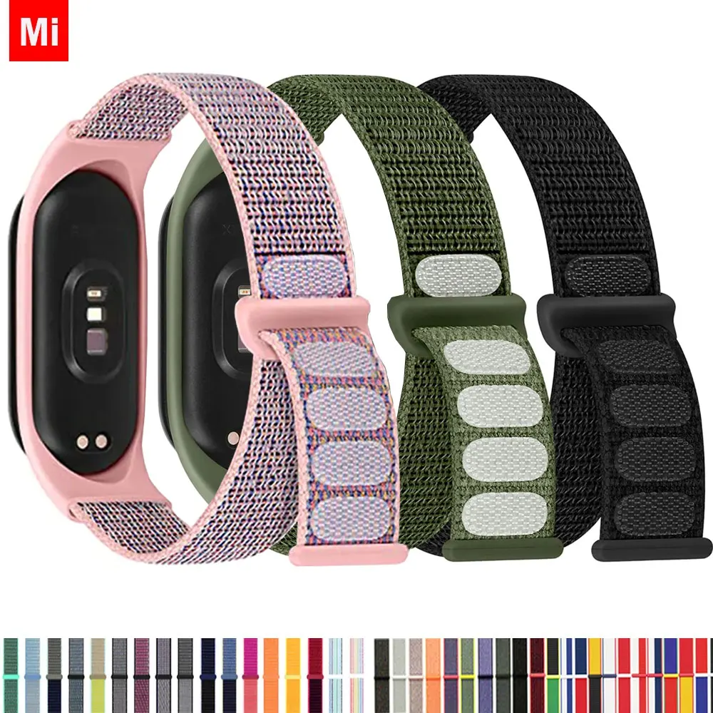 Nylon loop For Xiaomi Mi Band 7-7 nfc smartwatch Wristband Sports Miband7 Correa Replacement Bracelet smart band 7 6 5 4 3 Strap