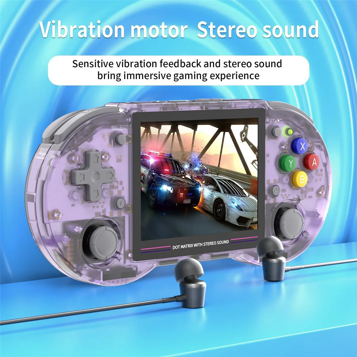 

RG353PS Handheld Game Console 3.5Inch IPS Screen 64 Bit Linux System Retro Game Player HDMI-Compatible 2.4G/5G WiFi(B)