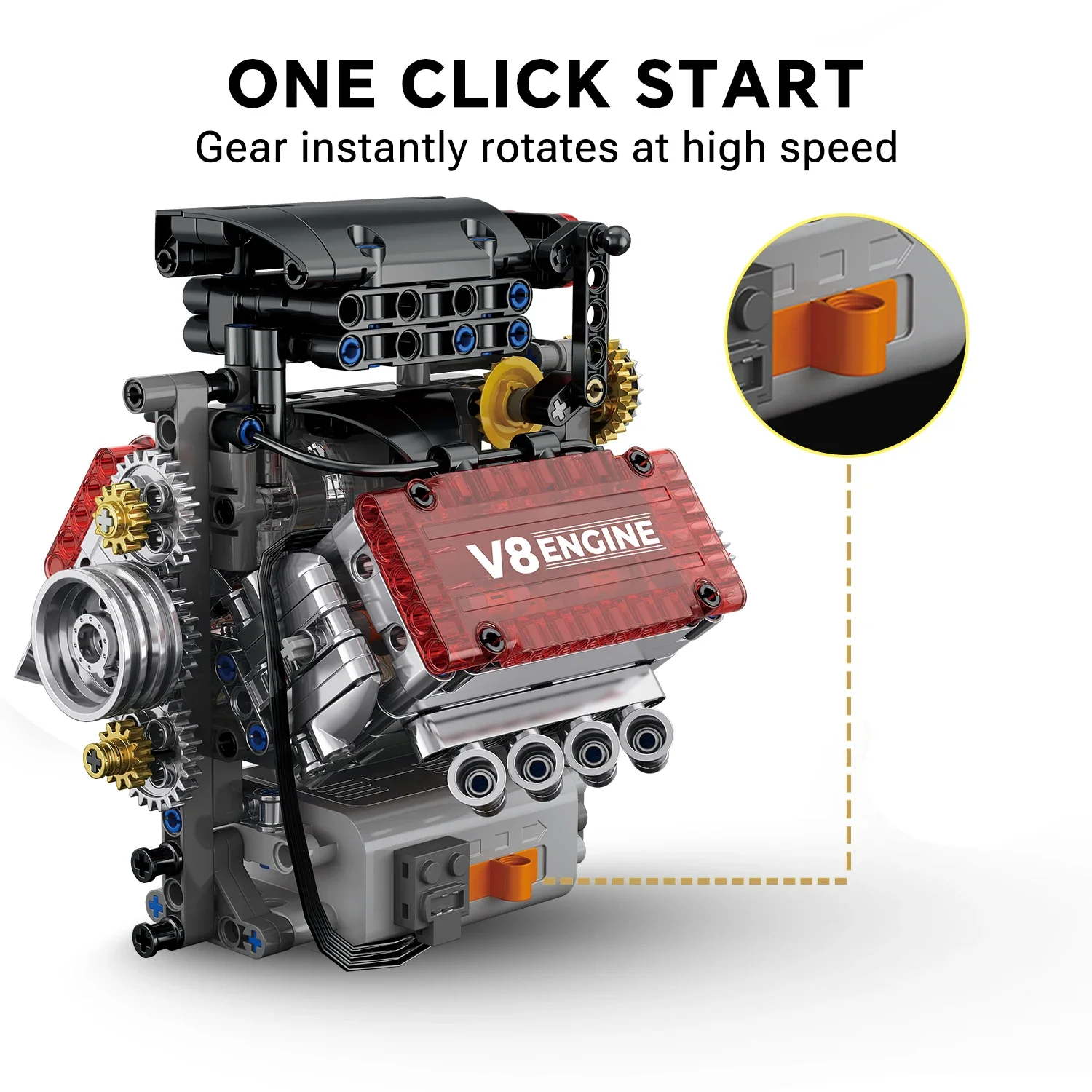 V8 Engine Building Block Kit 5