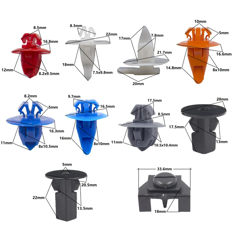 Front Tür Trim Körper Moulding Reparatur Panel Clip Kit 75392-60031 Für Toyota Prado 120 4Runner /FJ cruiser Highlander RAV4 – Detail 3