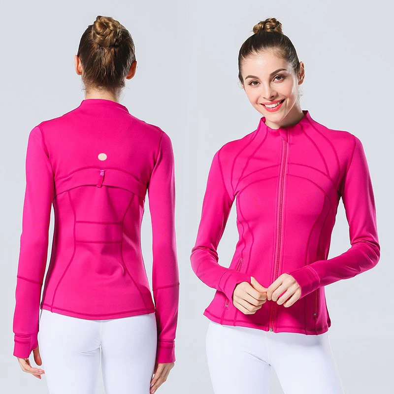 

Women's Slim Fit Tracksuit Jackets Fitness Coat Zip up Yoga Sports Running Jacket with Thumb Holes for Workout Sweatshirts