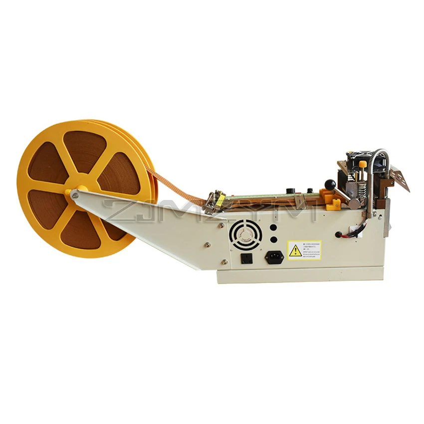 Anqidi 110V Webbing Cutting Machine Hot and Cold Automatic Tape Cutter Belt Cutter for Leather Ribbon, Size: One Size