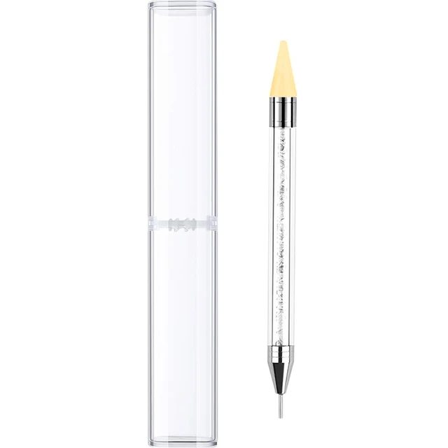 Rhinestone Wax Pen Dual-Ended Nail Dotting Pen Gems Crystals Studs  Applicator Jewel Picker Tool DIY Decoration - AliExpress
