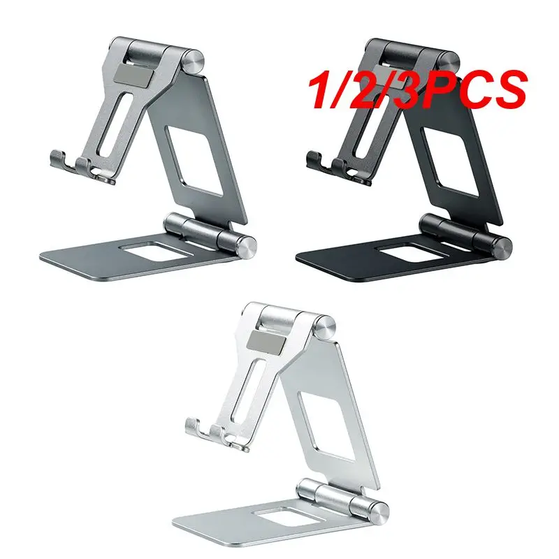 

1/2/3PCS Foldable Tablet Holder Aluminium Alloy Stand Adjustable Desk Bracket for iPad iPhone Smartphone