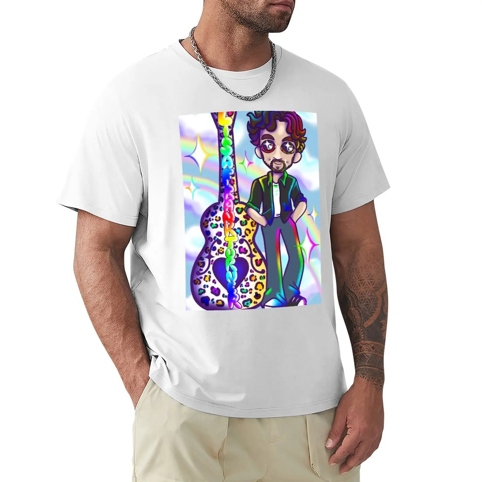 

Magical Rainbow Punk Star T-Shirt cute tops anime Men's t-shirt