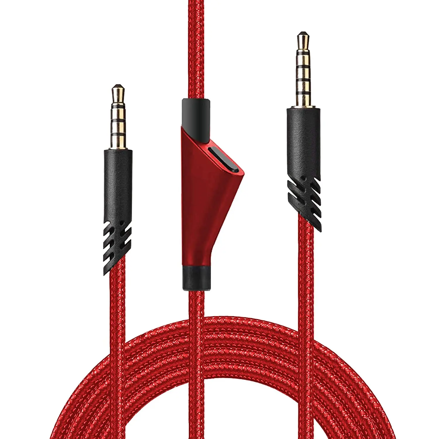 

Red Replacement Cord Audio Cable Aux Wire 2.0M with Inline Mute For Astro A40 A10 A30 A40TR Gaming Headsets