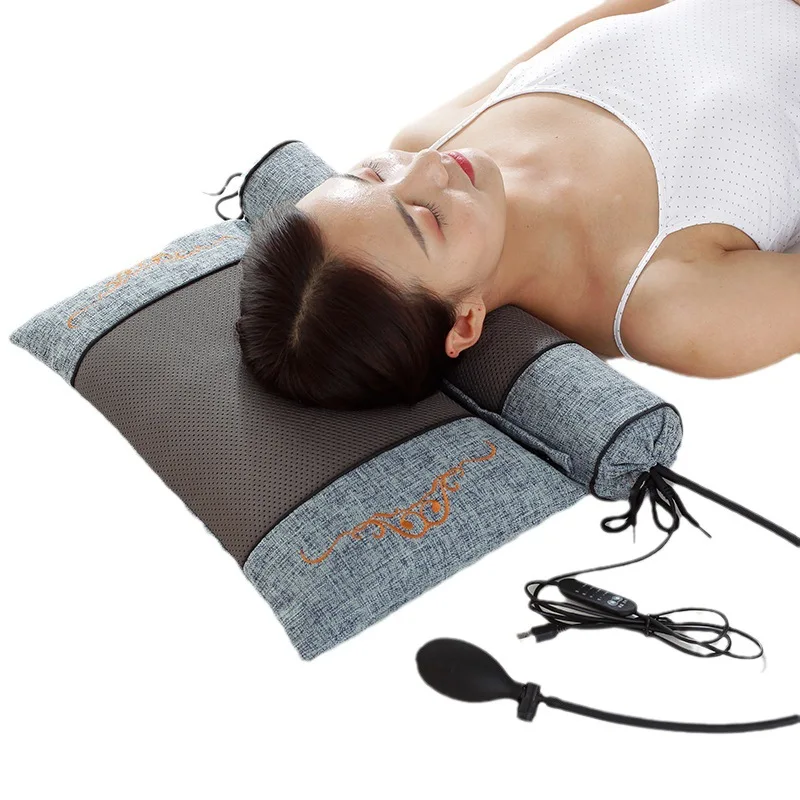 Argy Wormwood Heating Inflatable Cervical Pillow Cervical Spine Repair Combination Pillow Moxa Moxa Leaf Moxibustion Pillow 5