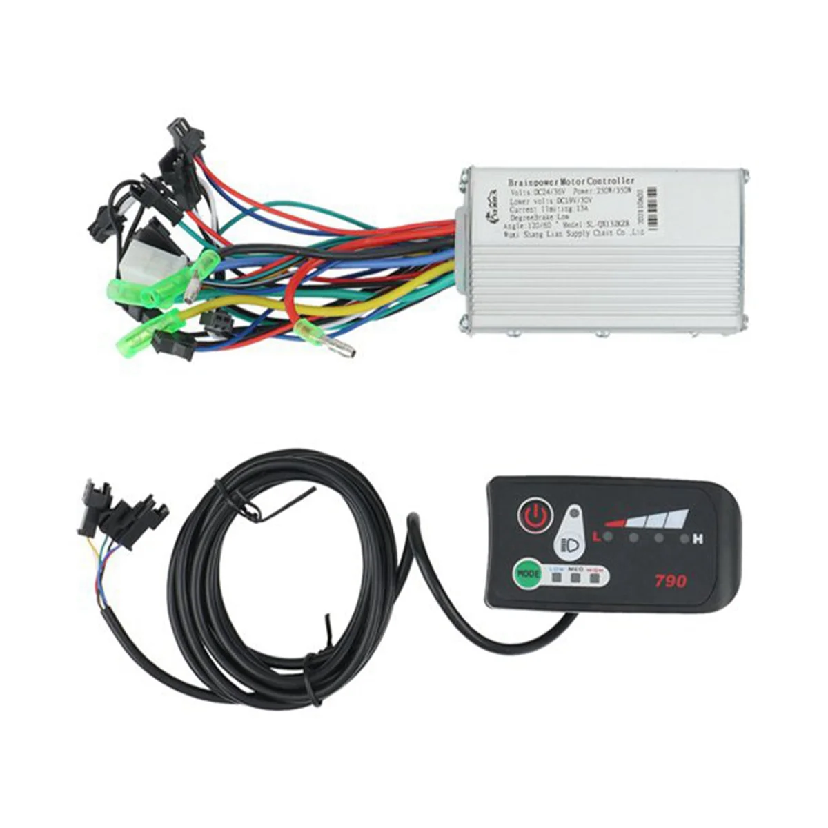 

NERIES 250W/350W Electric Bike Brushless Motor Controller with 790 LED Display Panel&Speed Switch E-Bike Parts, 36V