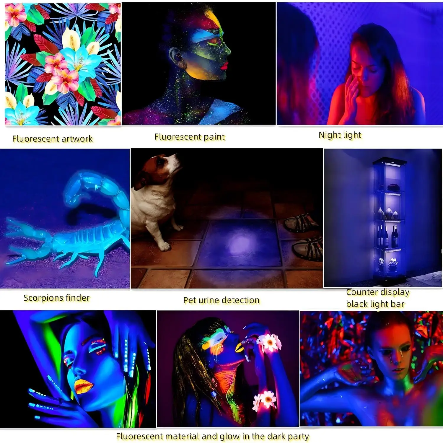 T5 LED UV Lamp Tube USB Interface, Strong UV Spotlight, Curing Lamp Tube, 395nm, For Parties, Christmas, Halloween Glow Party