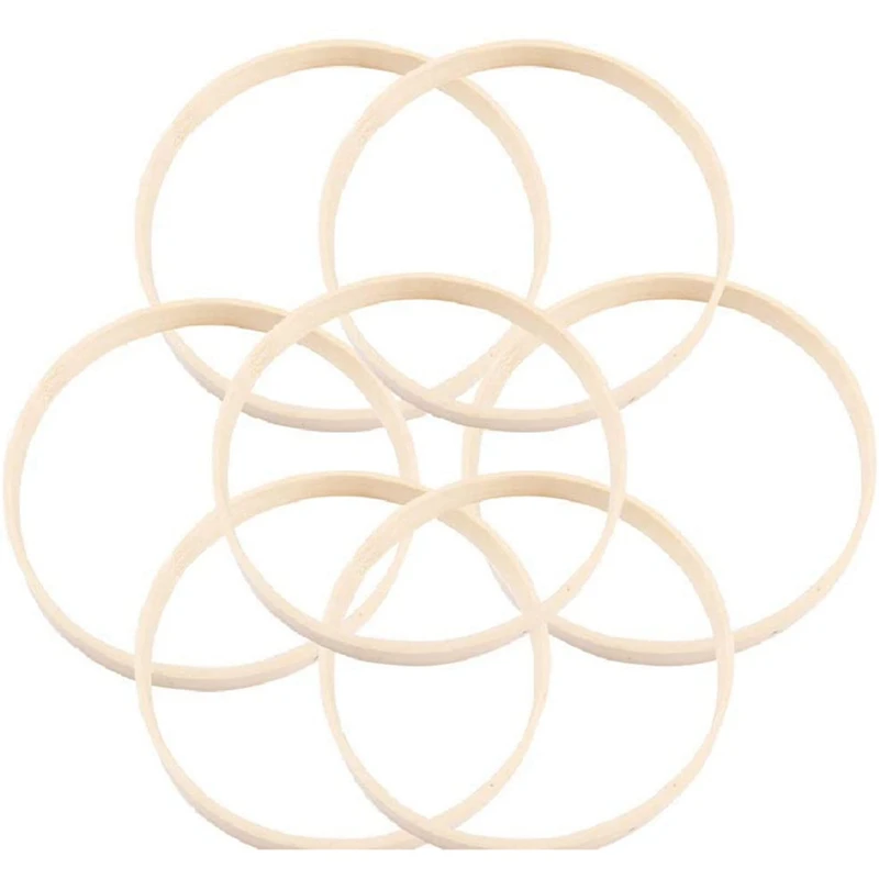 

Promotion! 40Pcs Wooden Bamboo Dreamcatcher Rings Hoops Round Hoops Macrame Rings For Dream Catcher DIY Craft 27Cm