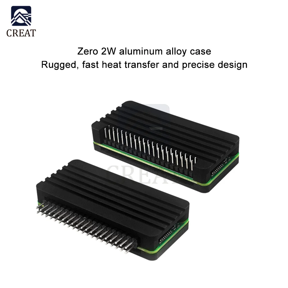 Per Raspberry Pi Zero 2W Guscio In Lega Di Alluminio Per Raspberry Pi Zero 2W Shell Guscio Protettivo Ago Curvo/Ago Dritto