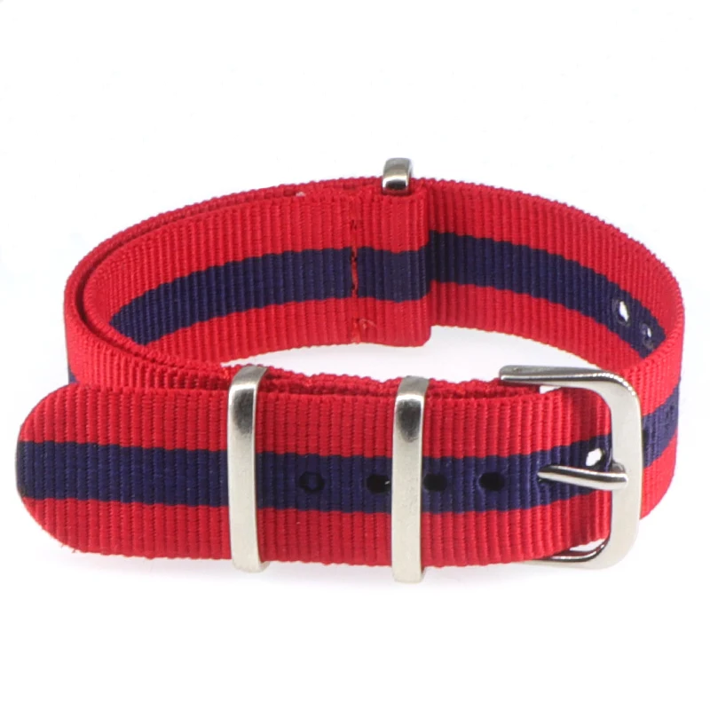 Nylon Army Sports Black Watch Strap with Belt Buckle