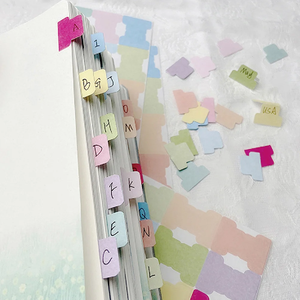 

20 Sheets Portable Sticky Tabs Book Marking Tabs Sticky Flags Household Book Tabs