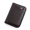 H014 New Wallet Men's Short Small Multifunctional  ID Card Holder PU Leather Business Men Purse Fashion High-quality Casual Bag 5