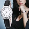 Women Quartz Watch Easy To Read Arabic Numerals Simple Dial PU Leather Strap Lady Candy Color  Reloj De Mujer Montre Femme 1