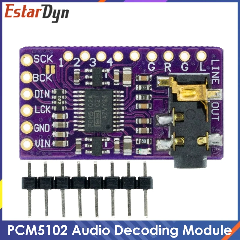 Interfaccia I2S Pcm5102A Dac Decoder Gy-Pcm5102 Modulo Lettore I2S Per Scheda Formato Raspberry Pi Phat Scheda Audio Digitale Pcm5102