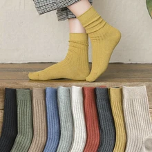 

Women's Autumn and Winter Socks Vintage Wool Warmth Breathable Elastic Socks