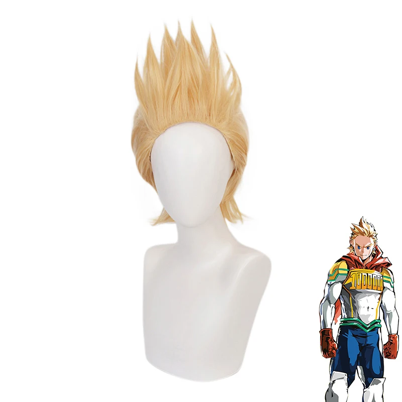 

My Hero Academia Million Mirio Toogata Cosplay Wig Boku no Hero Academia Golden Short Heat Resistant Synthetic Hair Men Wigs