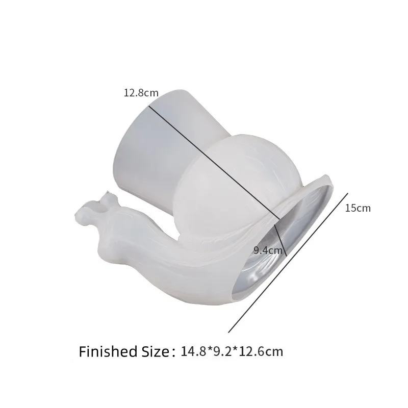 Stampo In Silicone 3D A Forma Di Lumaca | 15x12,6x9,3 Cm | Per Candele, Saponi, Resina | Fai Da Te