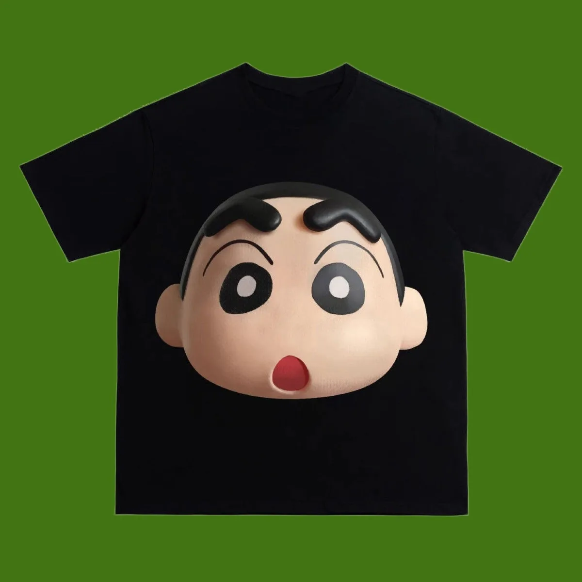

Crayon Shin Chan Kawaii Anime Short Sleeve New Creative Cute Cartoon Printed Small White Short Sleeved T Shirt Couples Top